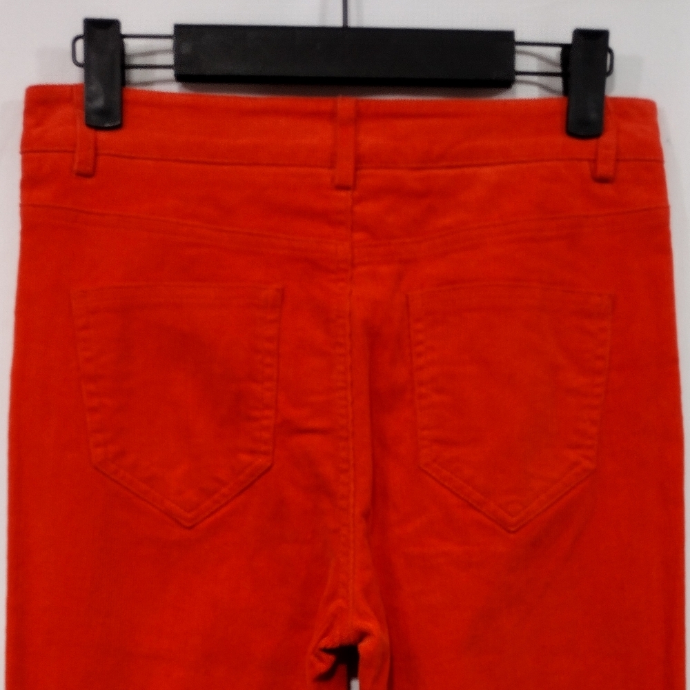 NWT Edikted Corduroy High Rise Pants Womens M Orange Bobo Retro 90s Y2K Casual - Picture 6 of 9